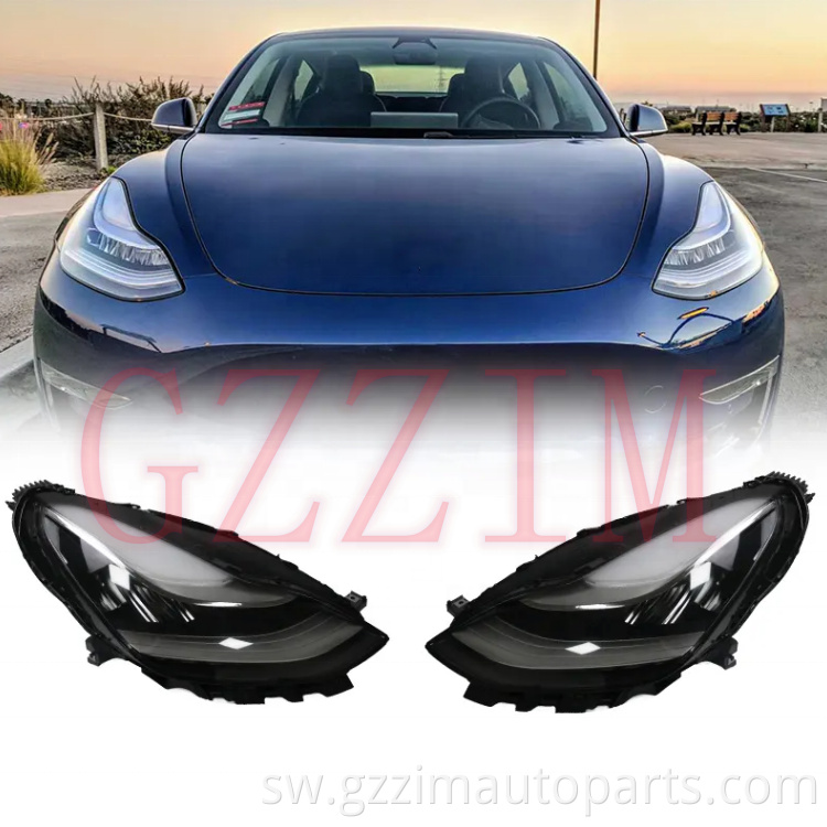 Car Accessories Replace Modified Headlamp Front Light For Tesla Model3 2017-2019